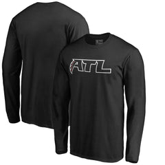 Atlanta Falcons Alternate Logo Long Sleeve T-Shirt - Black T-shirts