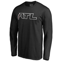 Atlanta Falcons Alternate Logo Long Sleeve T-Shirt - Black T-shirts