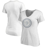 Winnipeg Jets Women's Whiteout V-Neck T-Shirt - White | US 2606364