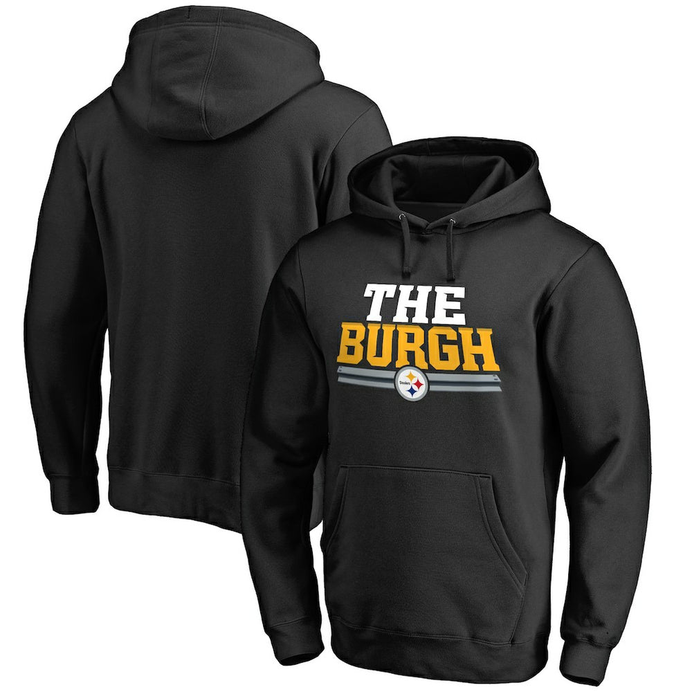 Pittsburgh Steelers Hometown Collection The Burgh Pullover Hoodie - Black Hoodies