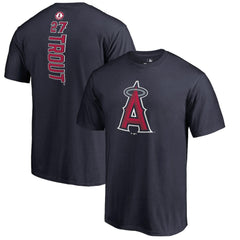 Mike Trout Los Angeles Angels Backer T-Shirt - Navy T-shirts