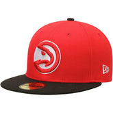 Atlanta Hawks Team Color 2Tone 59FIFTY Fitted Hat Red/Black - New Era