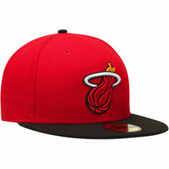 Miami Heat Team Color 2Tone 59FIFTY Fitted Hat Red/Black - New Era outlet