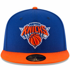 New York Knicks Team Color 2Tone 59FIFTY Fitted Hat Royal/Orange - New Era