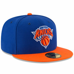 New York Knicks Team Color 2Tone 59FIFTY Fitted Hat Royal/Orange - New Era