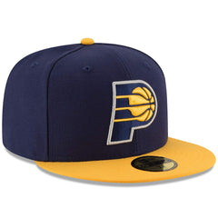 Indiana Pacers Team Color 2Tone 59FIFTY Fitted Hat Navy/Yellow - New Era