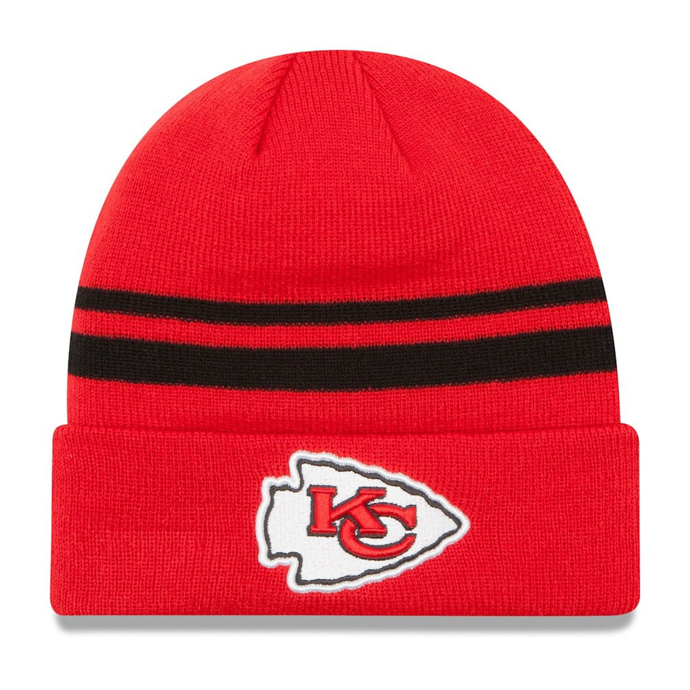 Kansas City Chiefs New Era Team Logo Cuffed Knit Hat - Red Hats