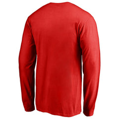 Toronto Blue Jays Wordmark Long Sleeve T-Shirt - Red T-shirts