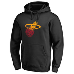 Miami Heat Gradient Logo Pullover Hoodie Black outlet