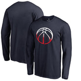 Washington Wizards Gradient Logo Long Sleeve T-Shirt Navy