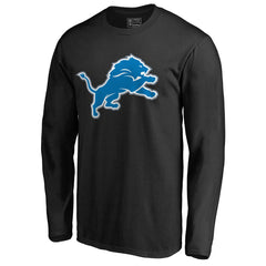 Detroit Lions Primary Logo T-Shirt - Black T-shirts