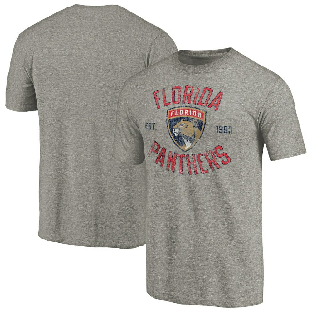 Florida Panthers Heritage Tri-Blend T-Shirt - Ash | US 2711927