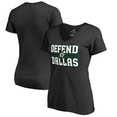 Dallas Stars Women's Hometown Collection Defend T-Shirt - Black | US 2716613