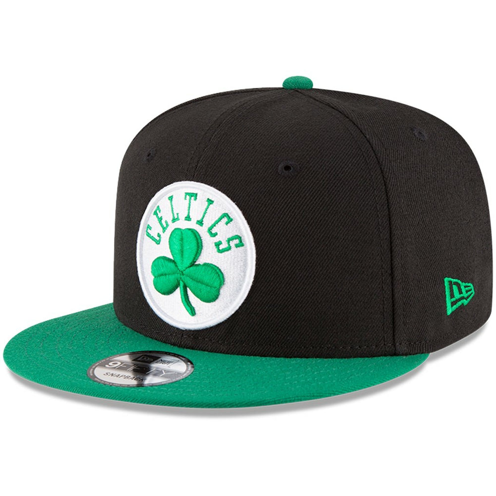 Boston Celtics 2-Tone 9FIFTY Adjustable Snapback Hat Black/Kelly Green - New Era