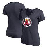 Los Angeles Angels Women's Cooperstown Collection Forbes T-Shirt - Navy T-shirts