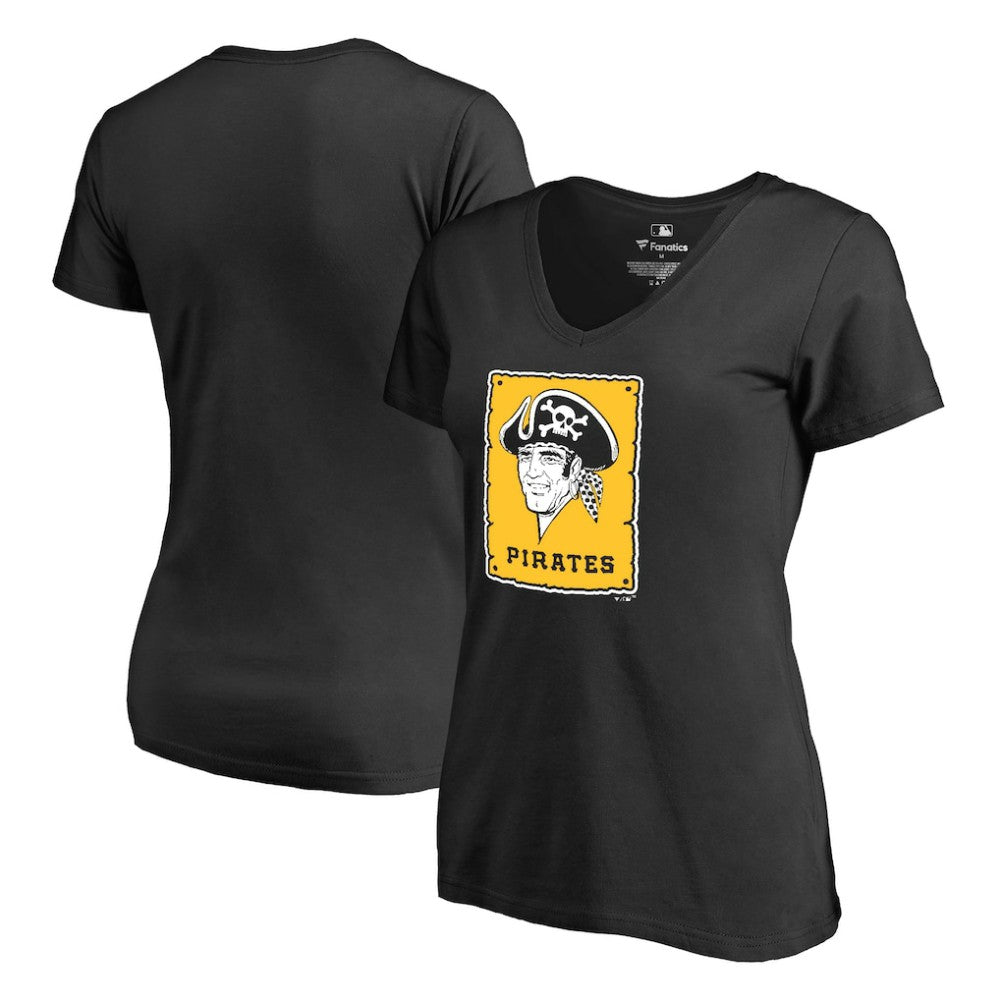 Pittsburgh Pirates Women's Cooperstown Collection Forbes T-Shirt - Black T-shirts
