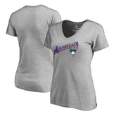 Arizona Diamondbacks Women's Core Wahconah V-Neck T-Shirt - Heather Gray T-shirts
