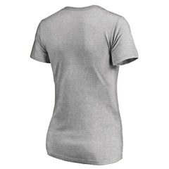 Detroit Tigers Women's Core Wahconah V-Neck T-Shirt - Heather Gray T-shirts