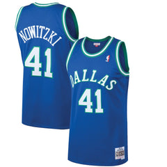 Dirk Nowitzki Dallas Mavericks 1998/99 Hardwood Classics Swingman Jersey Blue - Mitchell & Ness