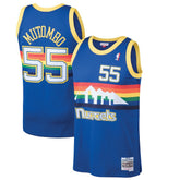 Dikembe Mutombo Denver Nuggets 1991/92 Hardwood Classics Swingman Jersey Blue - Mitchell & Ness