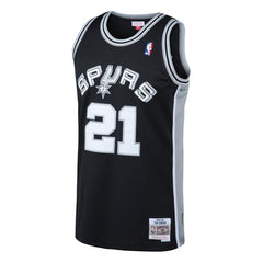 Tim Duncan San Antonio Spurs 1998/99 Hardwood Classics Swingman Jersey Black - Mitchell & Ness