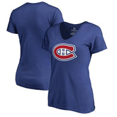 Montreal Canadiens Women's Primary Logo T-Shirt - Royal | US 2770416