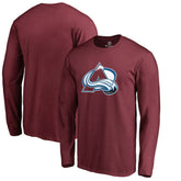 Colorado Avalanche Primary Logo 2 Long Sleeve T-Shirt - Maroon | US 2770442