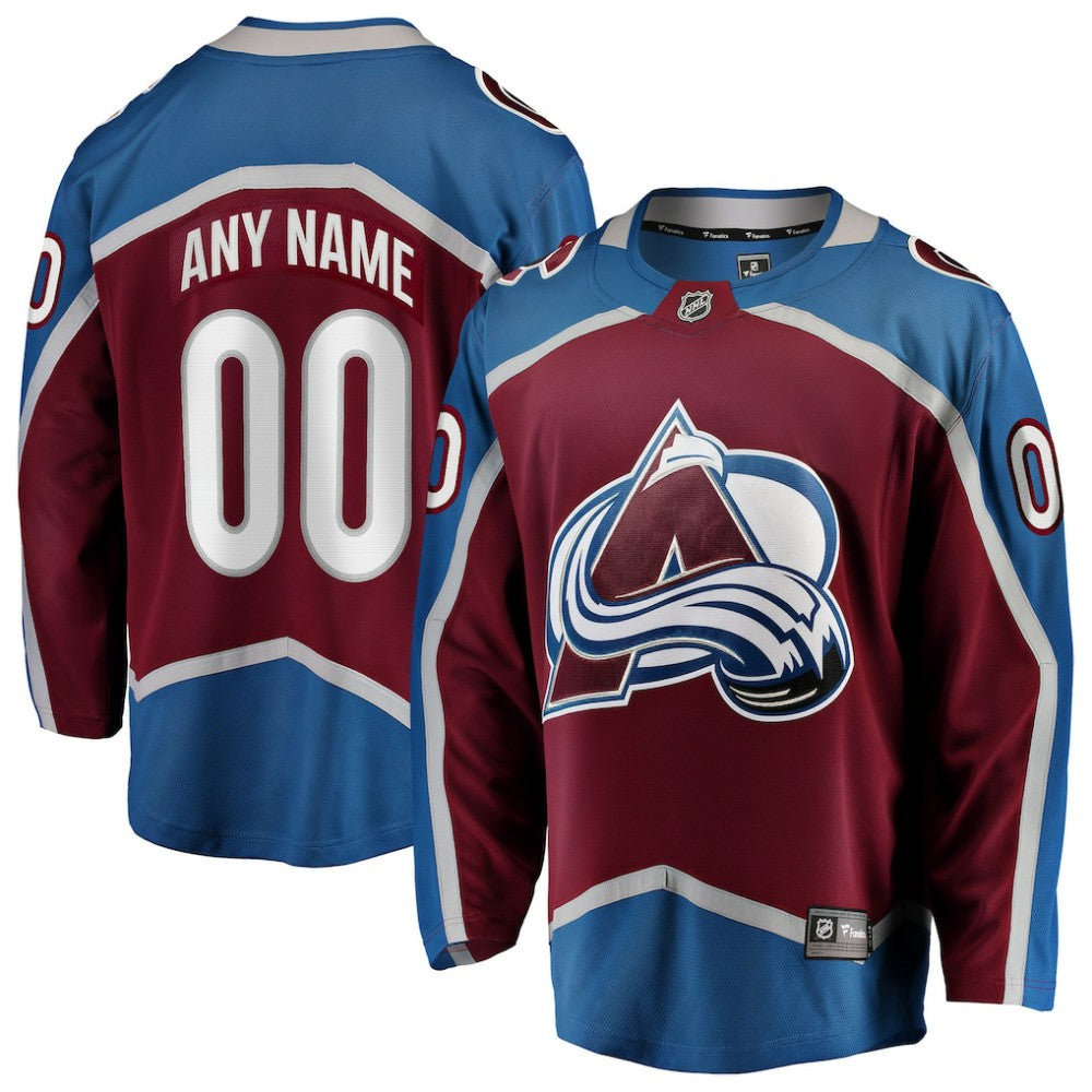 Colorado Avalanche Fanatics Home Breakaway Custom Jersey - Maroon | US 2791494