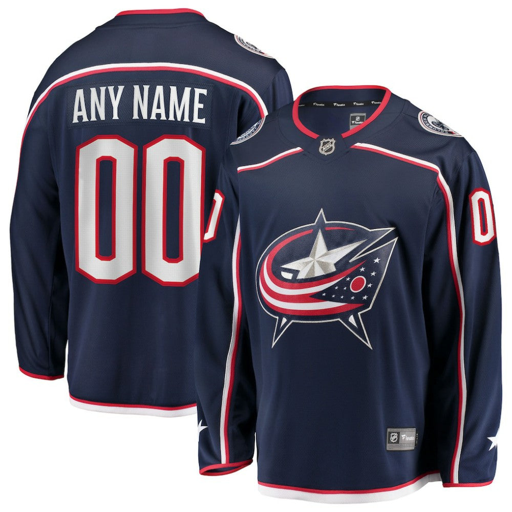 Columbus Blue Jackets Fanatics Home Breakaway Custom Jersey - Navy | US 2791495