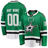 Dallas Stars Fanatics Home Breakaway Custom Jersey - Green | US 2791496