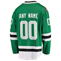 Dallas Stars Fanatics Home Breakaway Custom Jersey - Green | US 2791496