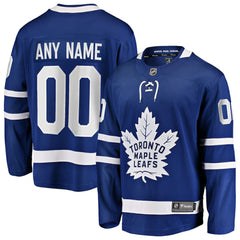 Toronto Maple Leafs Fanatics Home Breakaway Custom Jersey - Blue | US 2791513