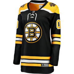 Boston Bruins Fanatics Women's Home Breakaway Custom Jersey - Black | US 2793365