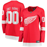 Detroit Red Wings Fanatics Women's Home Breakaway Custom Jersey - Red | US 2793372