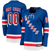 New York Rangers Fanatics Women's Home Breakaway Custom Jersey - Blue | US 2793380