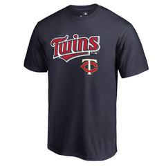 Minnesota Twins Team Lockup T-Shirt - Navy T-shirts