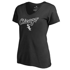 Chicago White Sox Women's Team Lockup T-Shirt - Black T-shirts