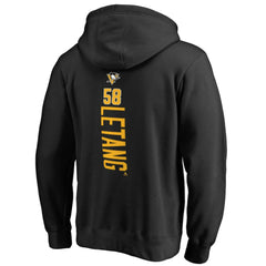 Kris Letang Pittsburgh Penguins Backer Pullover Hoodie - Black | US 2797344