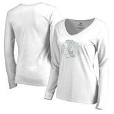 Chicago Blackhawks Women's White Out Long Sleeve T-Shirt - White | US 2799840