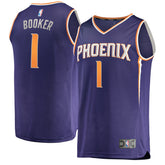 Devin Booker Phoenix Suns Fast Break Replica Jersey Purple Icon Edition - Fanatics