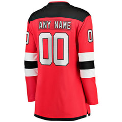 New Jersey Devils Fanatics Women's Home Breakaway Custom Jersey - Red | US 2802555