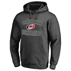 Carolina Hurricanes Victory Arch Team Fitted Pullover Hoodie - Heather Charcoal | US 2829778