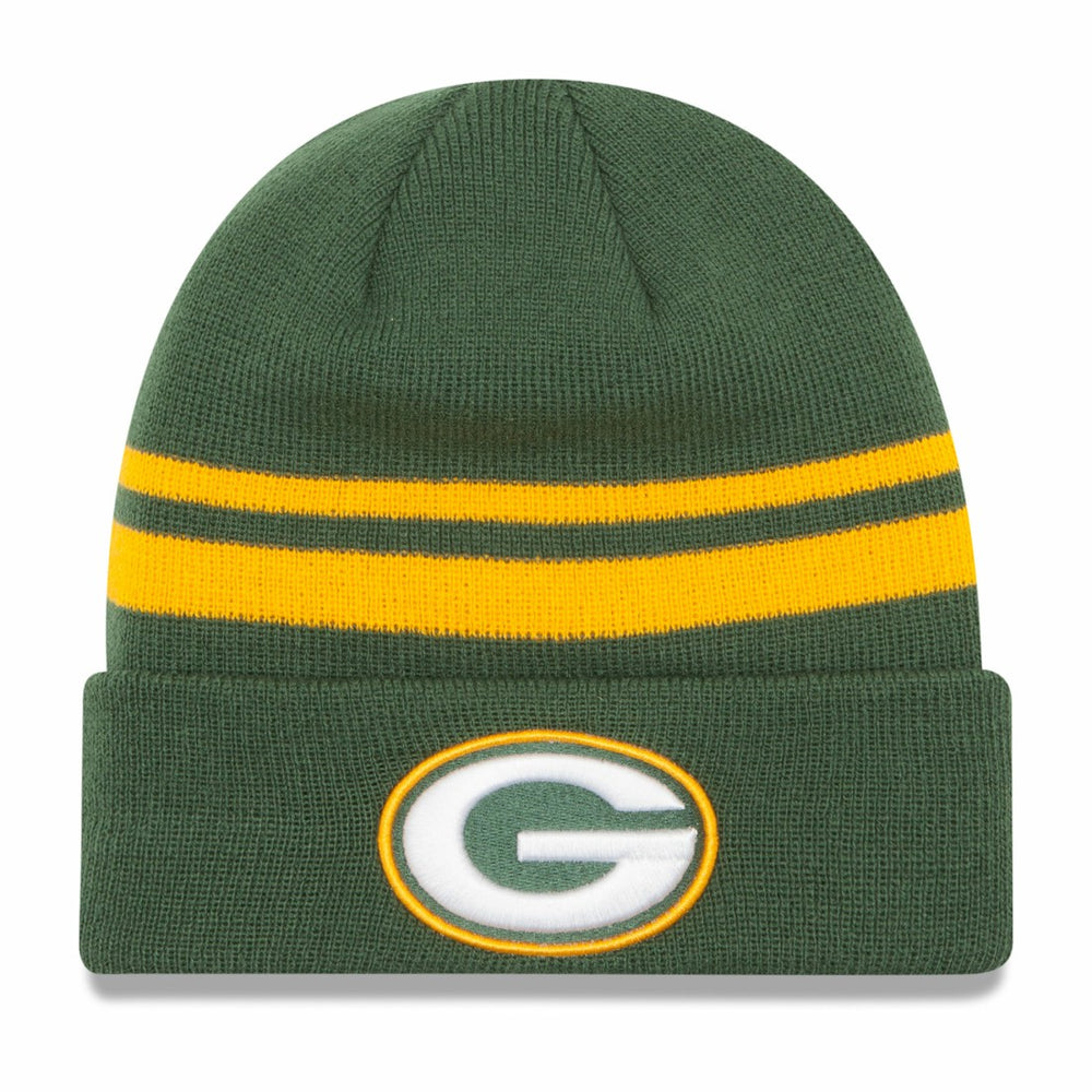 Green Bay Packers New Era Team Logo Cuffed Knit Hat - Green Hats