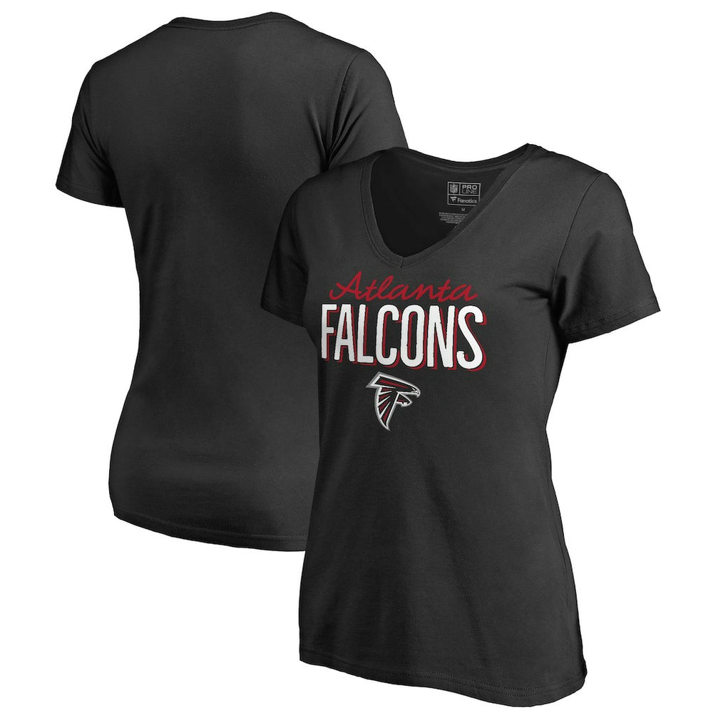 Atlanta Falcons Women's Nostalgia T-Shirt - Black T-shirts