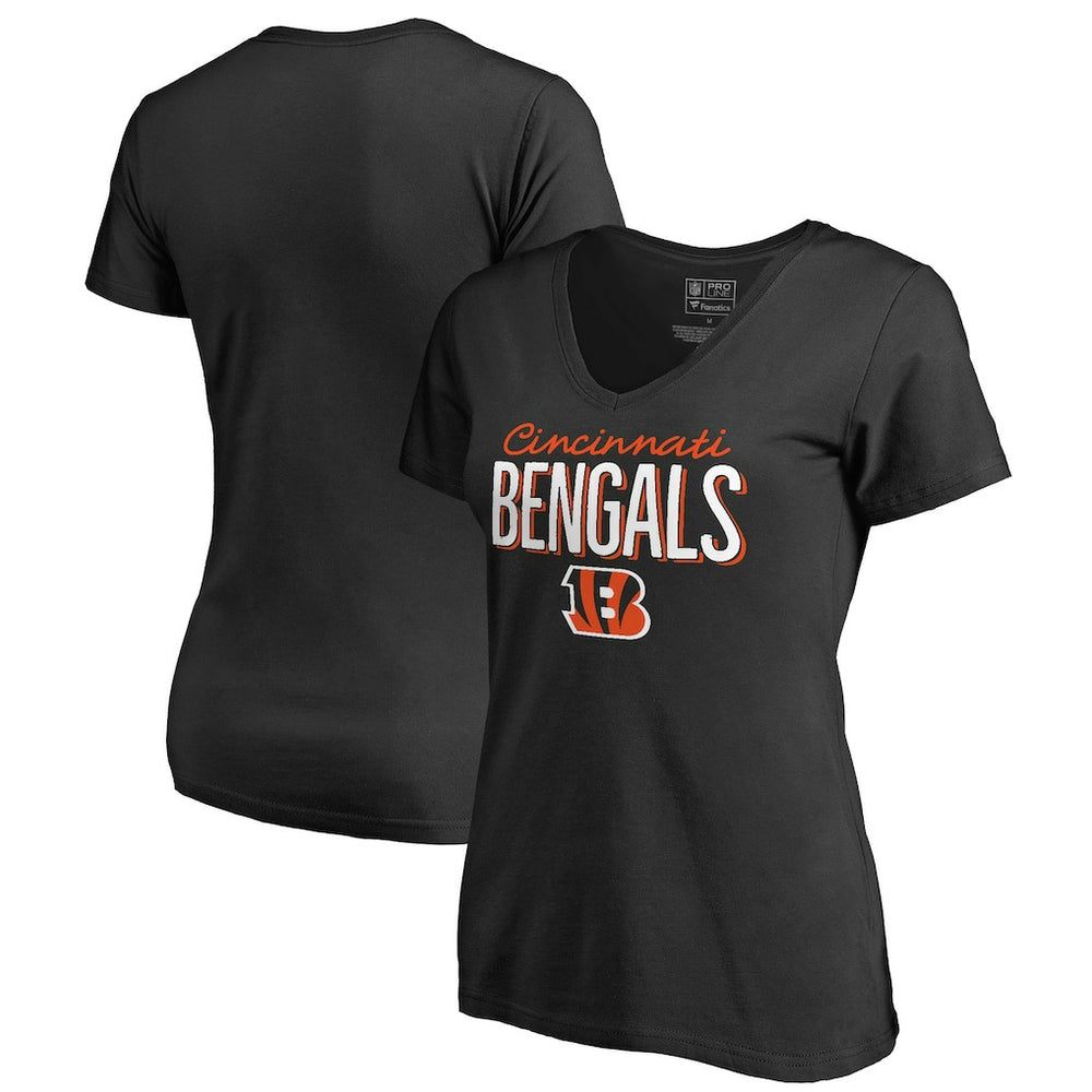Cincinnati Bengals Women's Nostalgia T-Shirt - Black T-shirts