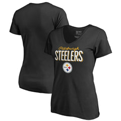 Pittsburgh Steelers Women's Nostalgia T-Shirt - Black T-shirts