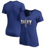 Salvador Perez Kansas City Royals Women's Player Hometown Collection V-Neck T-Shirt - Royal T-shirts