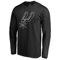 San Antonio Spurs 2017 Primary Logo 2 Long Sleeve T-Shirt Black outlet