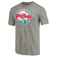 Philadelphia Phillies Cooperstown Collection Forbes Tri-Blend T-Shirt - Ash T-shirts
