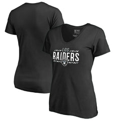 Las Vegas Raiders Women's Arriba V-Neck T-Shirt - Black T-shirts